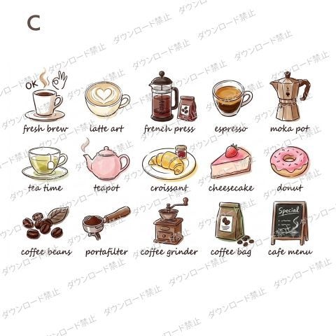 カフェイラスト販売してます チラシ・PR・SNS・ショップ・メニュー素材におすすめ イメージ4