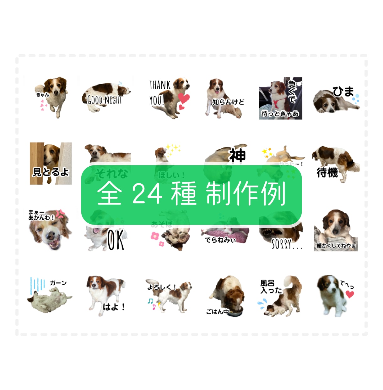 ペットなどの写真からLINEスタンプを制作します 世界にひとつだけのスタンプを作りましょう☆ イメージ2
