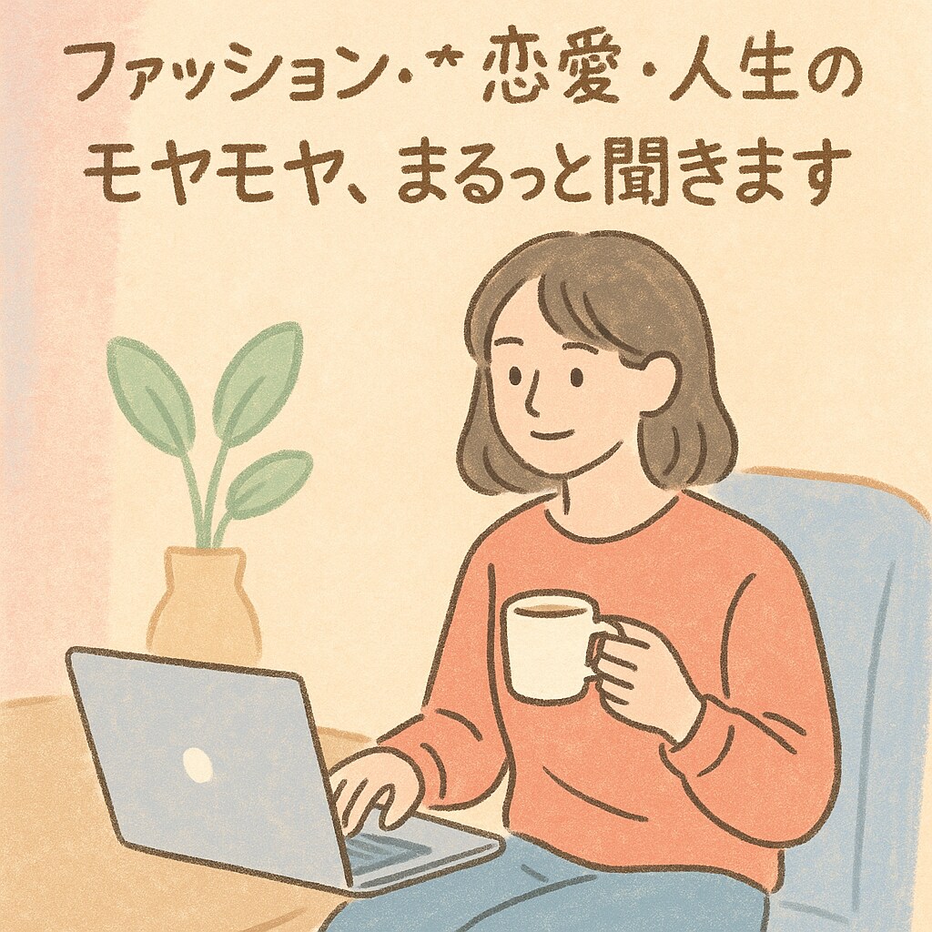 恋愛・人生・ファッションモヤモヤ聞きます なんでも相談のりますここで話していってください♡ イメージ1