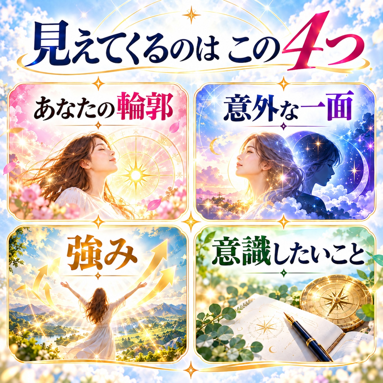 5つの占いで見たあなたの共通点と違いを鑑定します 5つで見ても、あなたは同じ人になる？ イメージ3