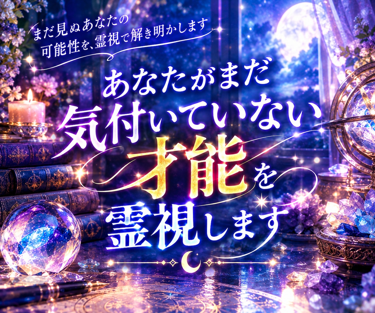 あなたがまだ気付いていない才能・可能性を霊視します あなたの人生を変える才能かもしれません。 イメージ1