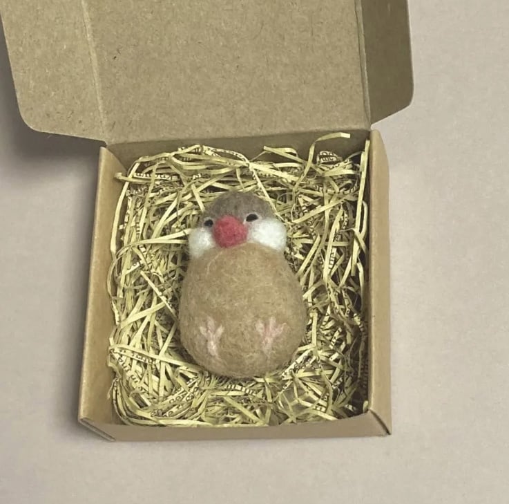 羊毛フェルトでうちの子文鳥をつくります うちのこ文鳥さんをお作りします イメージ5