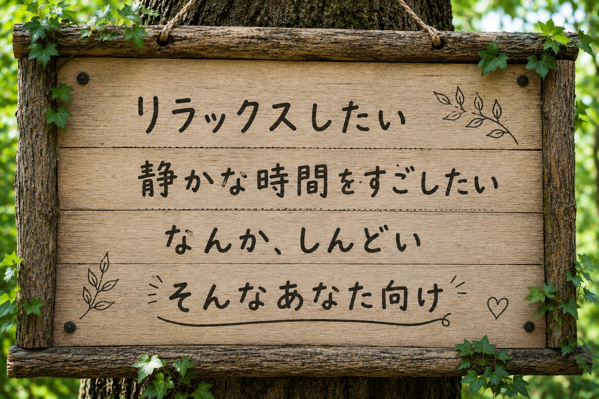 ９０分、あなたのこころを受けとめます あなたの心を楽にして、おだやかな時間をすごしませんか イメージ2
