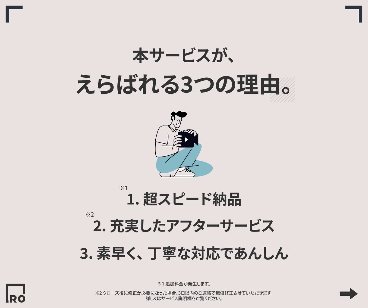 動画編集をお手伝いします "高品質"を"素早く"お届けします。 イメージ3