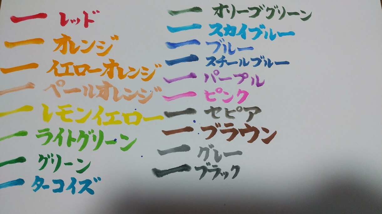 私の字を筆ペンを使って名刺作成致します 筆ペンを使って 字を書くことで名刺作成致します イメージ2