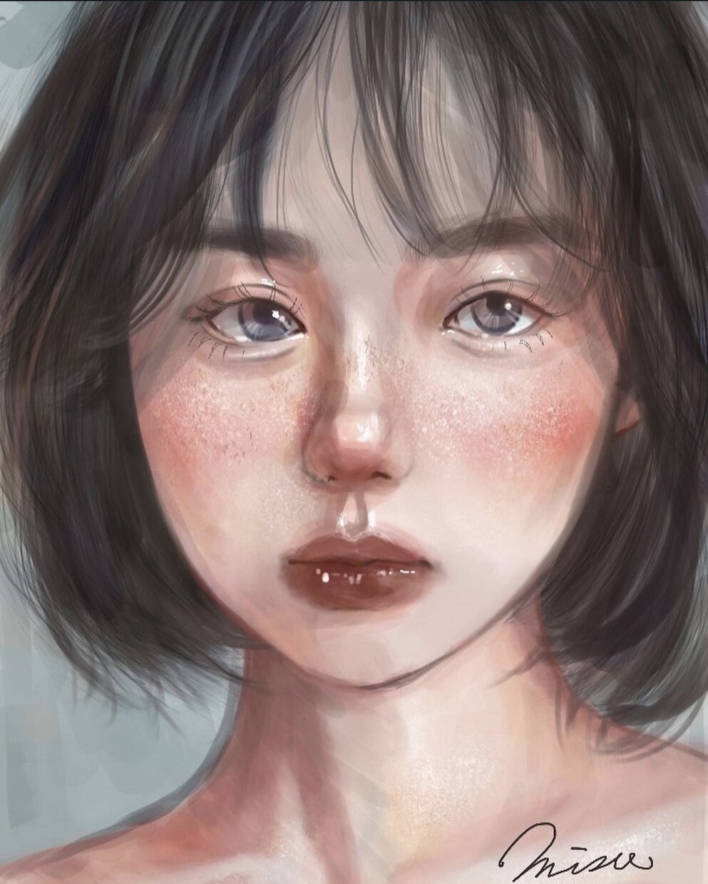 魅力的な似顔絵アイコンイラスト作成します お顔を出したいけど、写真は抵抗あり…って方におすすめ♪ イメージ7