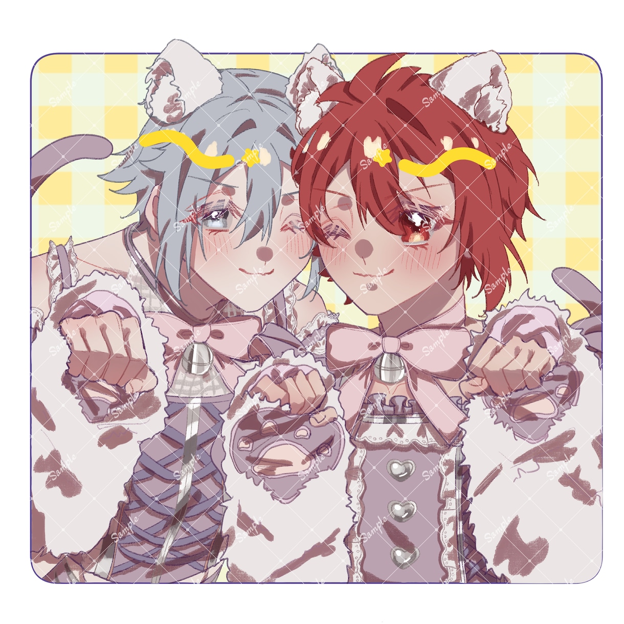商用利用可能！イラスト全般の制作承ります SNSアイコン、ヘッダー、似顔絵など描かせていただきます。 イメージ4