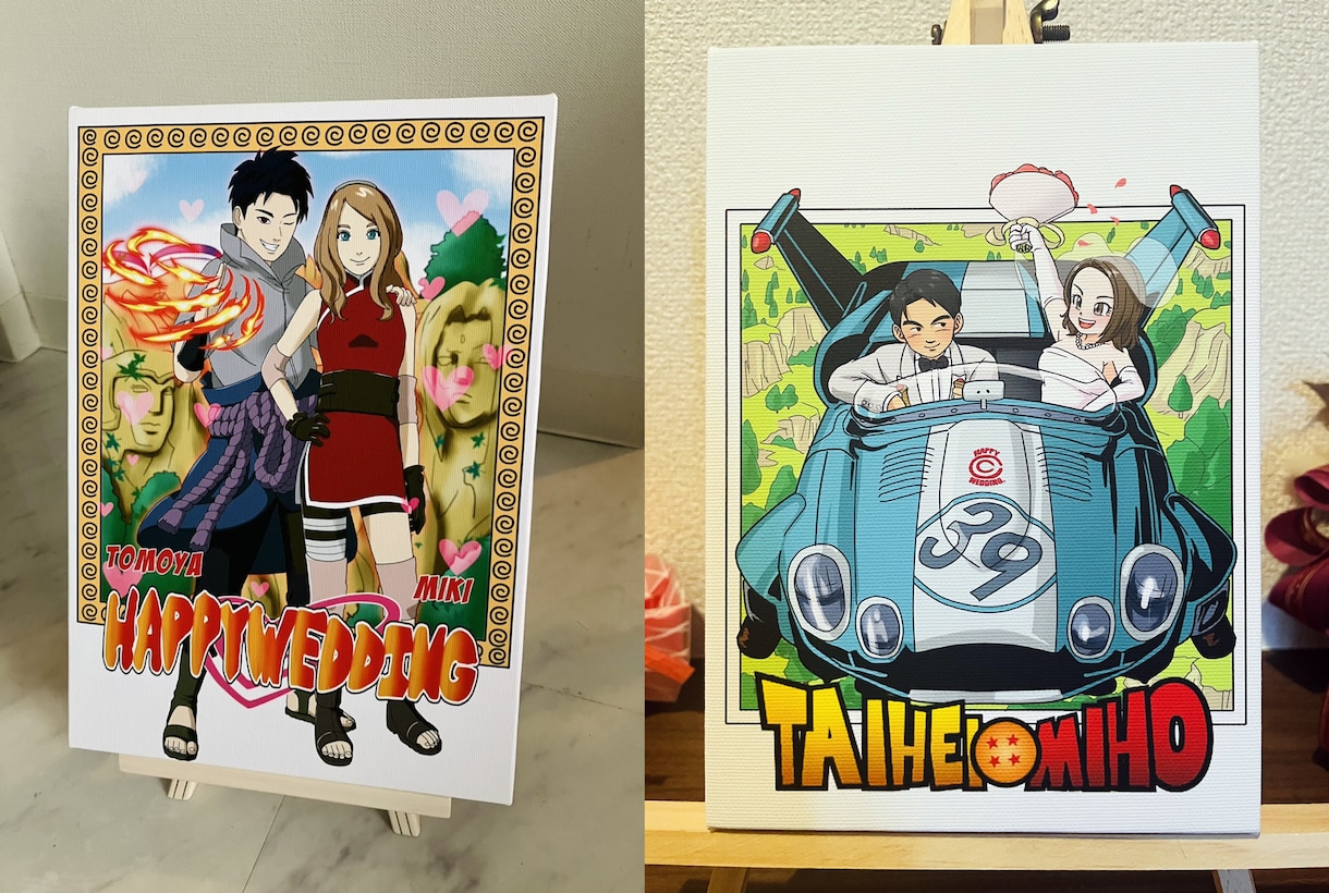ナルト風似顔絵お描きします アイコンやプレゼントなどコミック風での作成も可能です☆ イメージ5