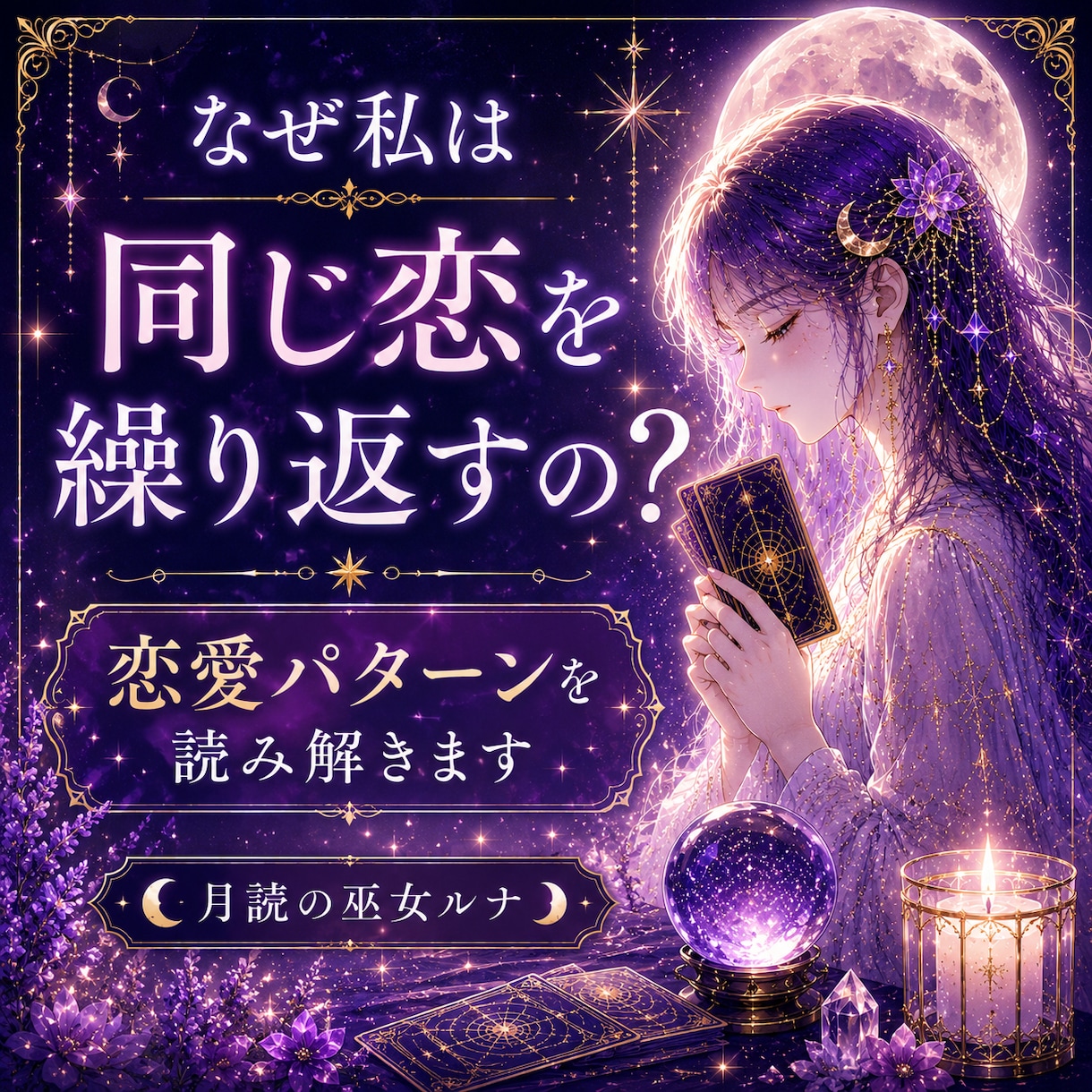 なぜ同じ恋を繰り返すのかを読み解きます 恋愛パターンと魂のテーマを深く視ます イメージ1