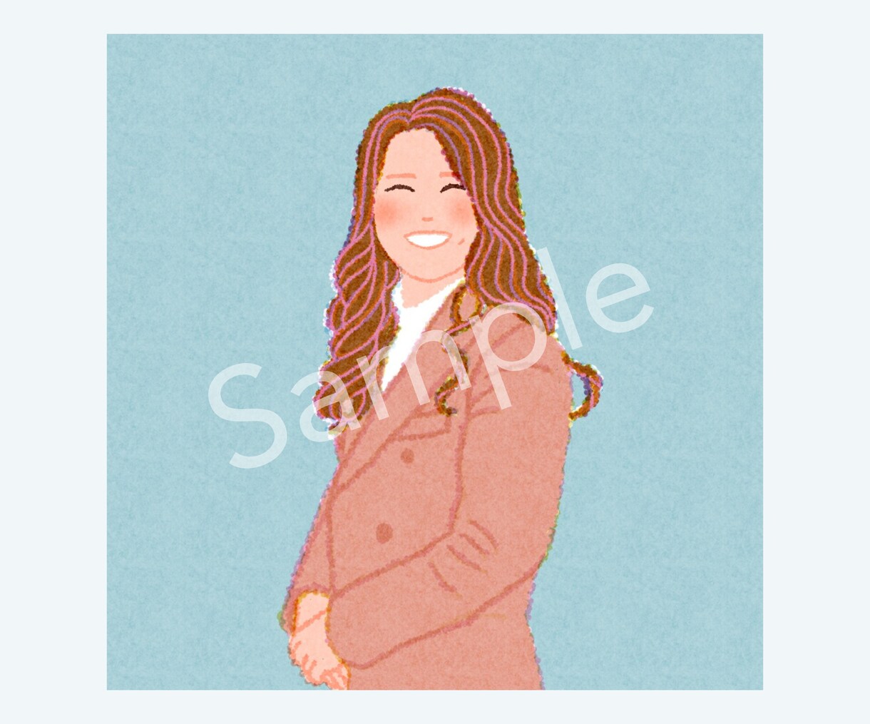写真から、ゆるく似せた手描きタッチ似顔絵描きます SNSアイコンや名刺イラストにおすすめ！ イメージ5