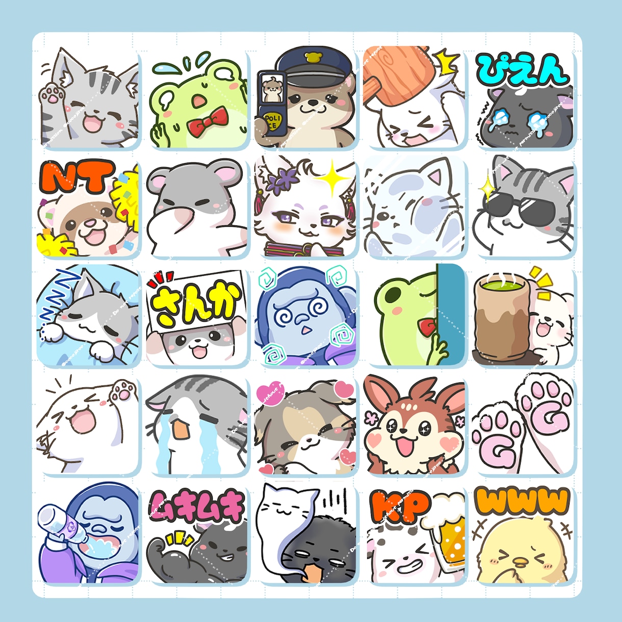 配信用・LINEスタンプ作成します Twitchパネルも対応しています！ イメージ4