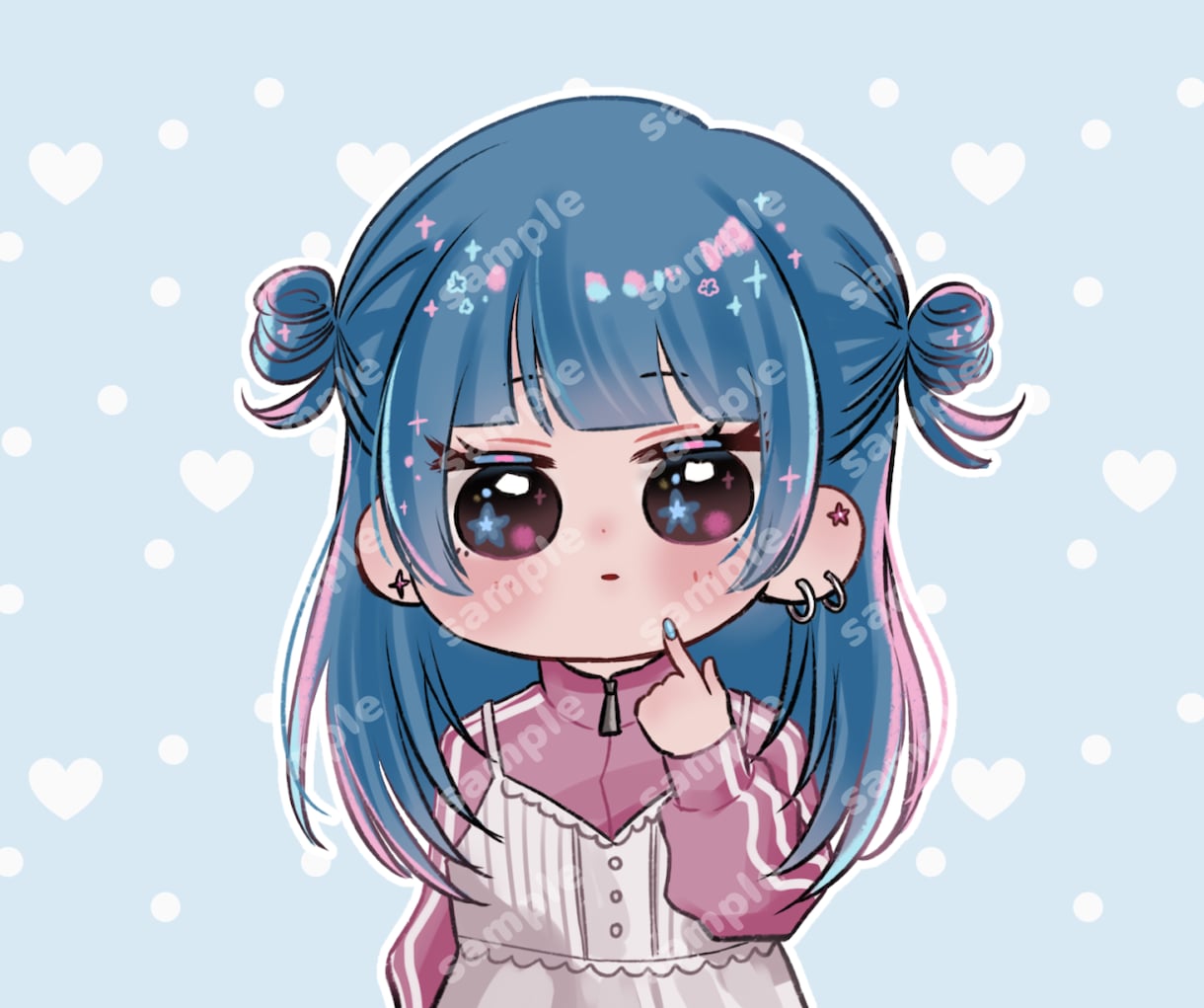 心ときめく♡SNSアイコン♡お描きします お好きな塗り方、画風を選択可⟡.*理想の雰囲気に仕上げます♡ イメージ5