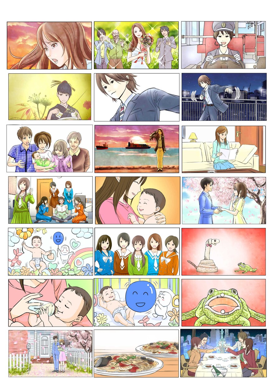 【企業】モノクロコンテ（線画＋グレー塗り）を制作します【広告代理店様向け】 イメージ2