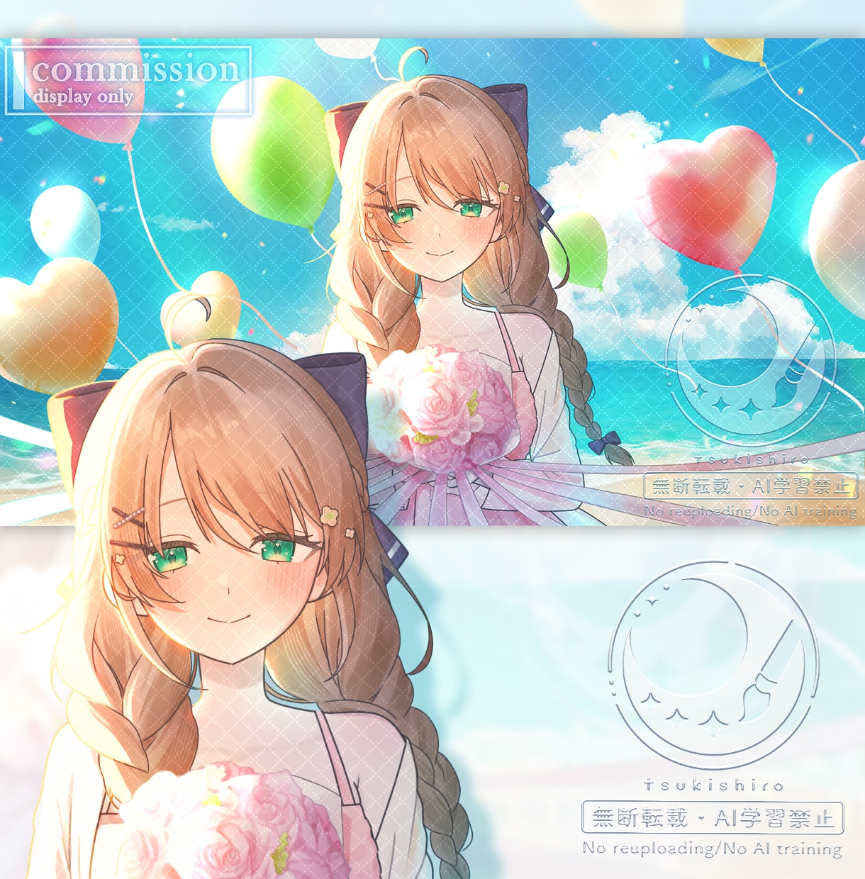 歌ってみたMV・一枚絵・グッズイラストを制作します リピート多数！丁寧なやり取りで初めての方も安心です イメージ1