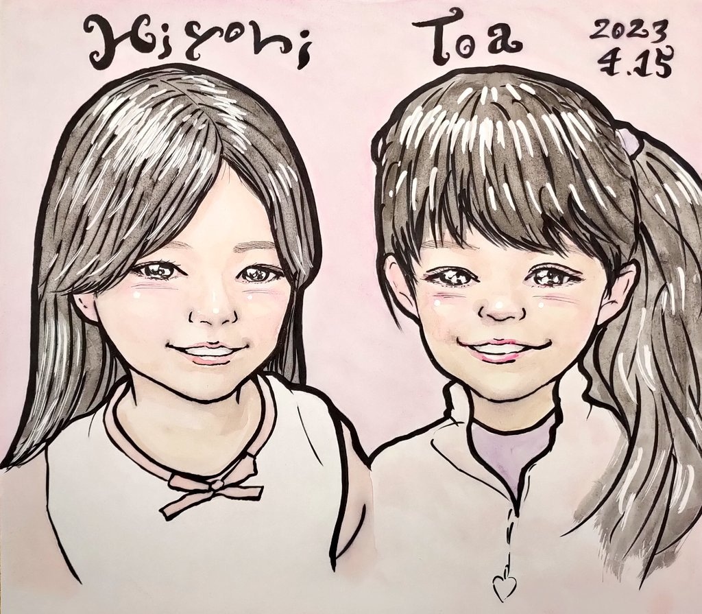 企業のイベントで集客に最適な似顔絵を人数分描きます 沢山のお客様へ温かい手描き絵のプレゼントはいかがでしょうか？ イメージ3
