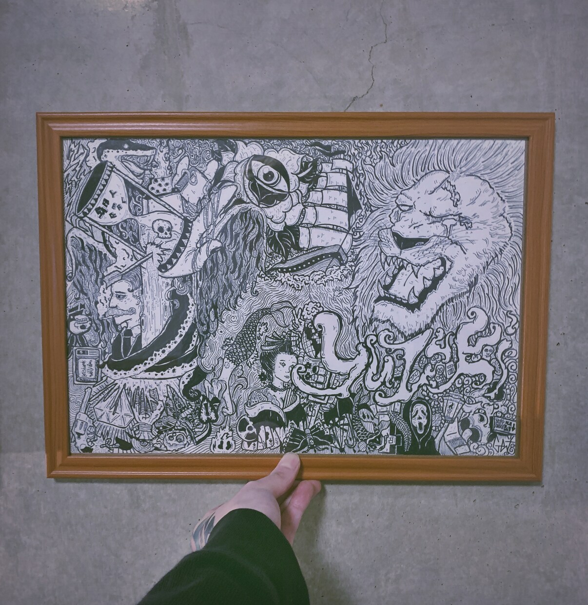 個性的でストリートな線画描きます 挿絵、プレゼント、敷き詰めたイラスト イメージ3