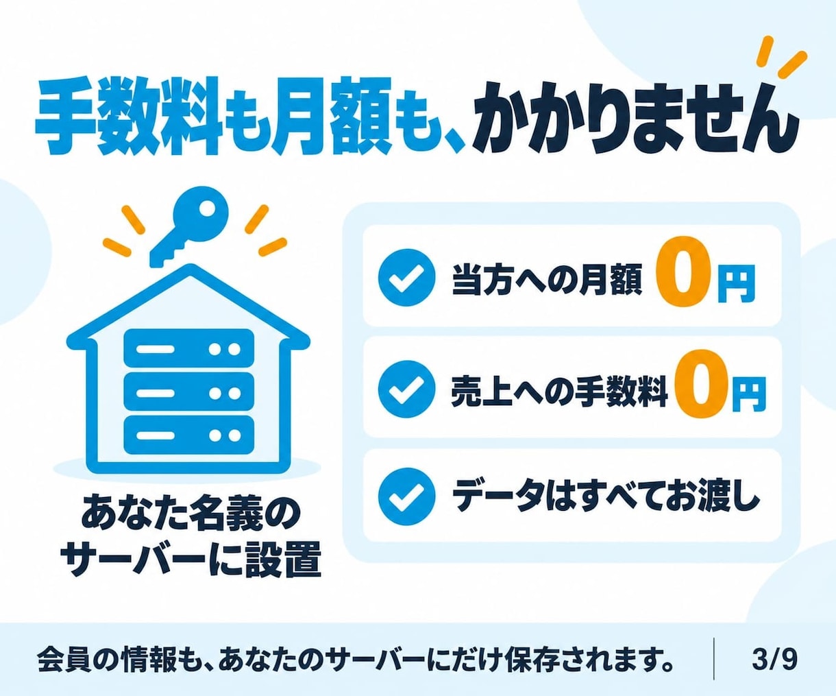 会員サイトや顧客管理WEBサイト買い切りで作ります 有料システムに頼らないから続けられる。ランニングコストを節約 イメージ3