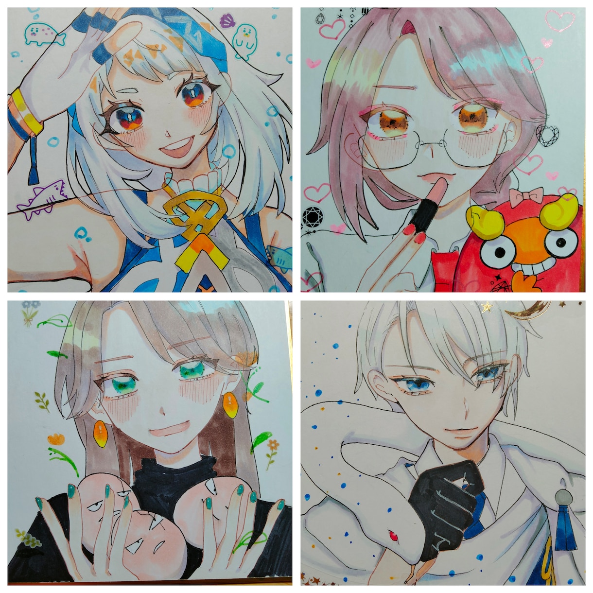 アナログ色紙描きます コピックでご希望のイラストを制作します イメージ1