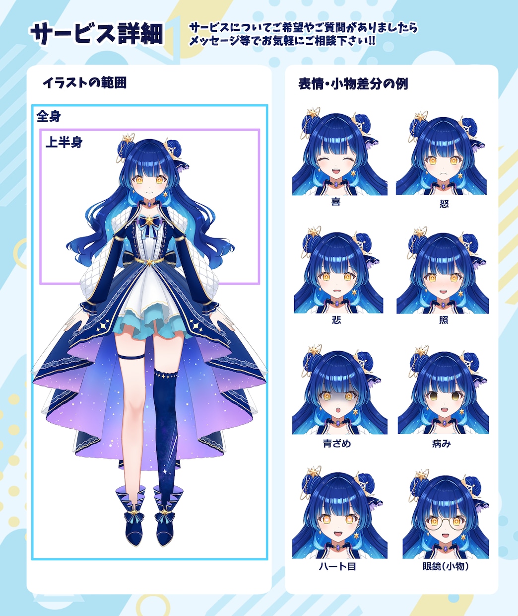 Vtuber全工程セット！デビューまで応援します イラスト～モデリング・ロゴ・ミニキャラなど全部込！ イメージ5