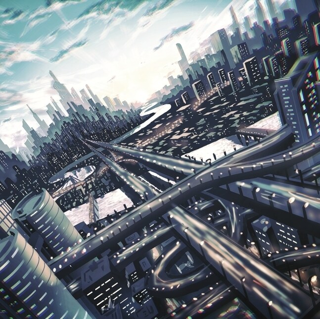 壮大なsf寄りのカバーイラストを制作します ご要望のイメージに合わせた風景イラストを作ります！ イメージ4