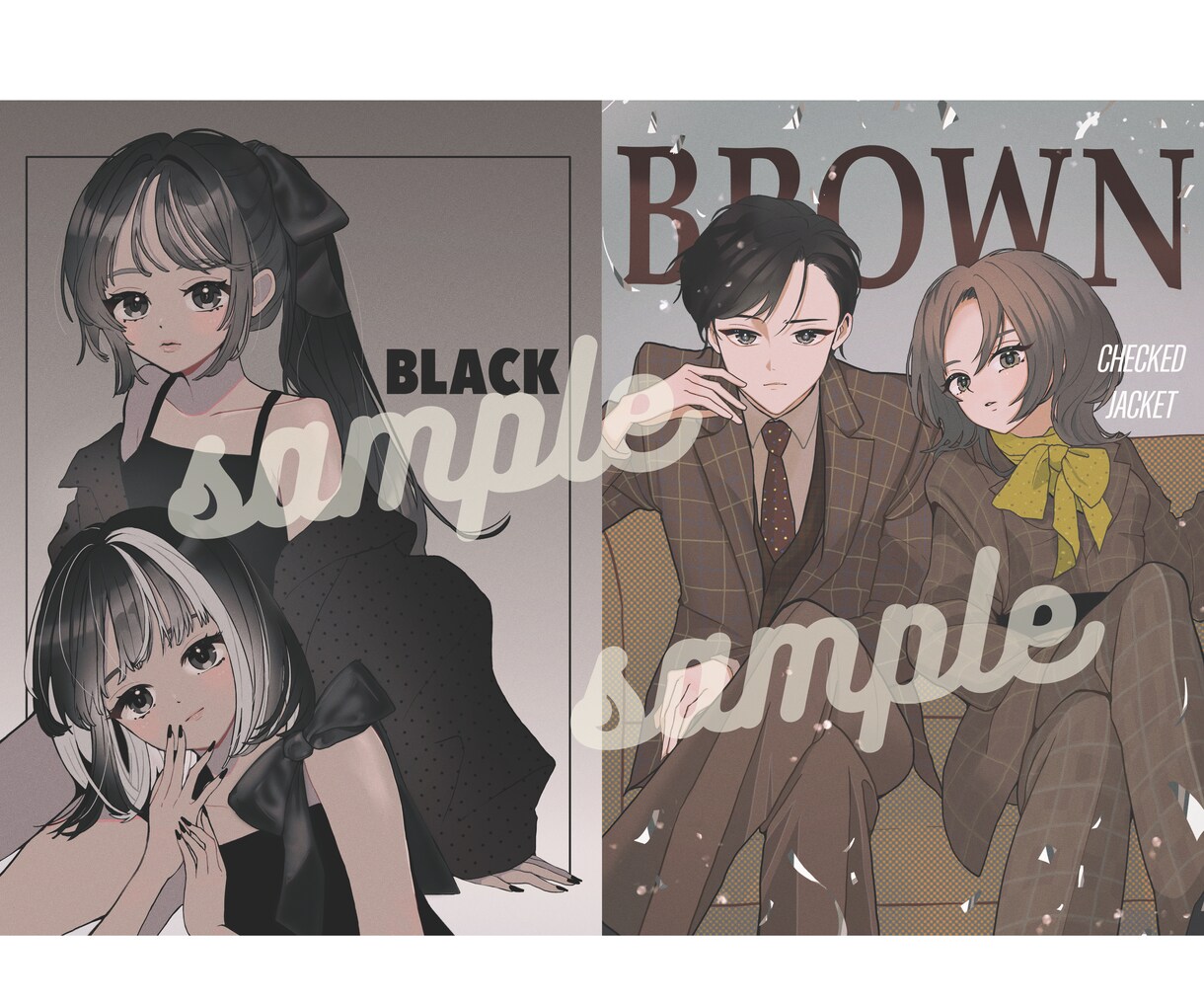おしゃれで目を惹くイラスト描きます YouTubeや配信用サムネイル、返礼品、挿絵等ご相談下さい イメージ5