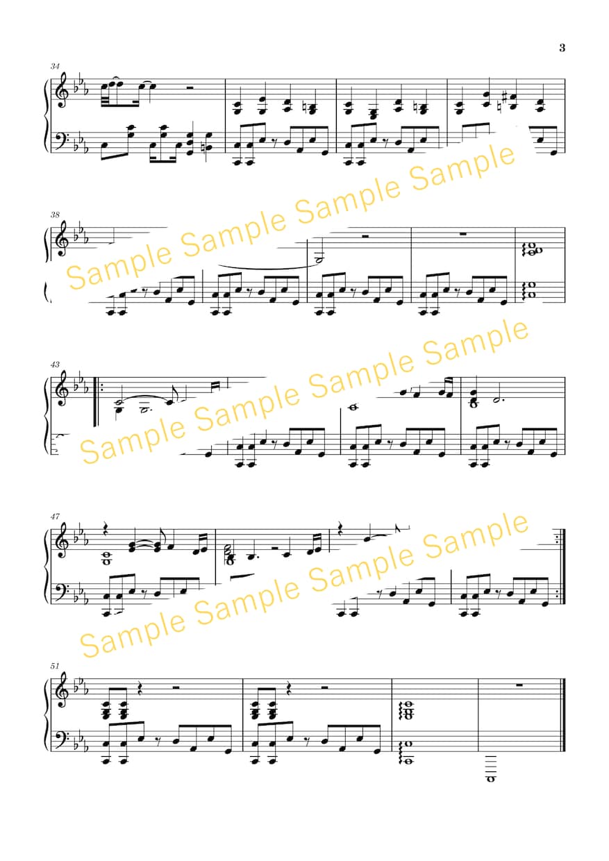 好きな曲の楽譜を、あなた好みの演奏レベルで作ります 弾きたいけど弾けない、市販の楽譜で満足できない、を解決します イメージ3