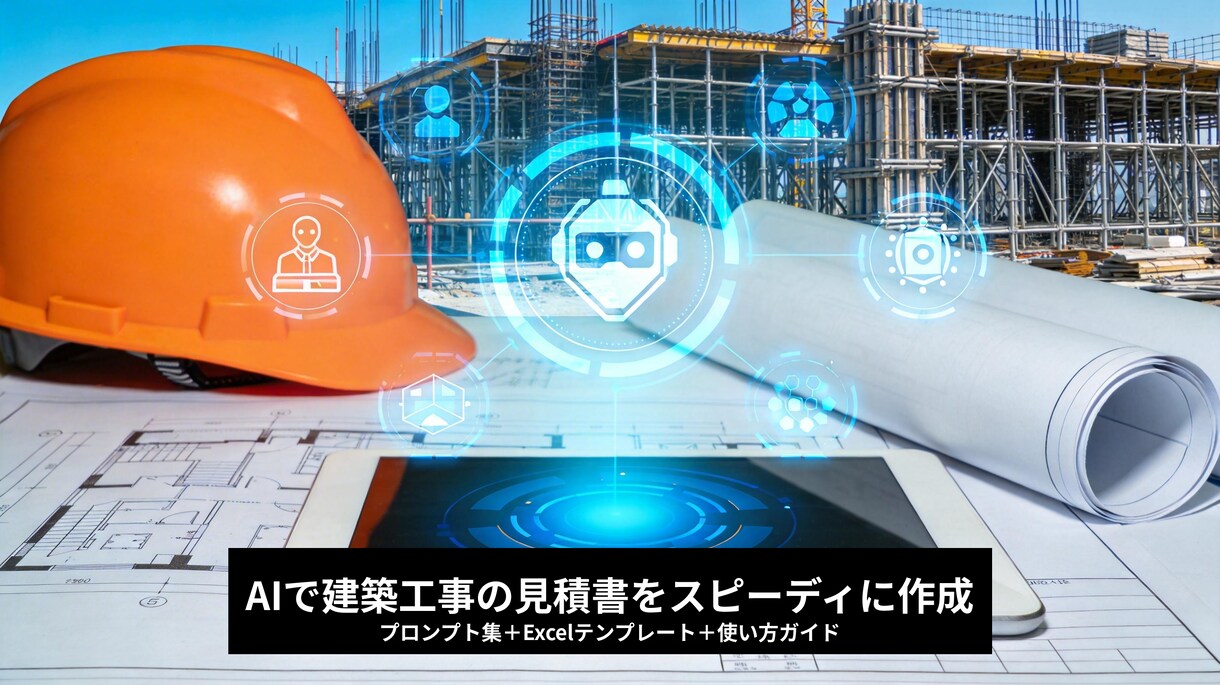AIで建築工事の見積書作成の時間を短縮します プロンプト集＋Excelテンプレ＋使い方スライドの3点セット イメージ1