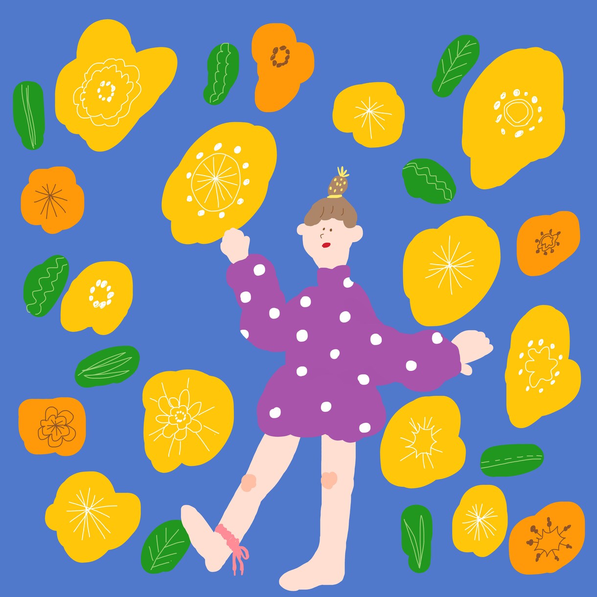 人物を中心にカラフルで可愛い絵を描いてます SNSのアイコンなどにも使えます！ イメージ5