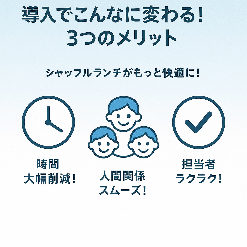 面倒なランチグループ自動化！苦手な人も考慮します シャッフルランチ自動化！苦手配慮＆Excel不要 イメージ5