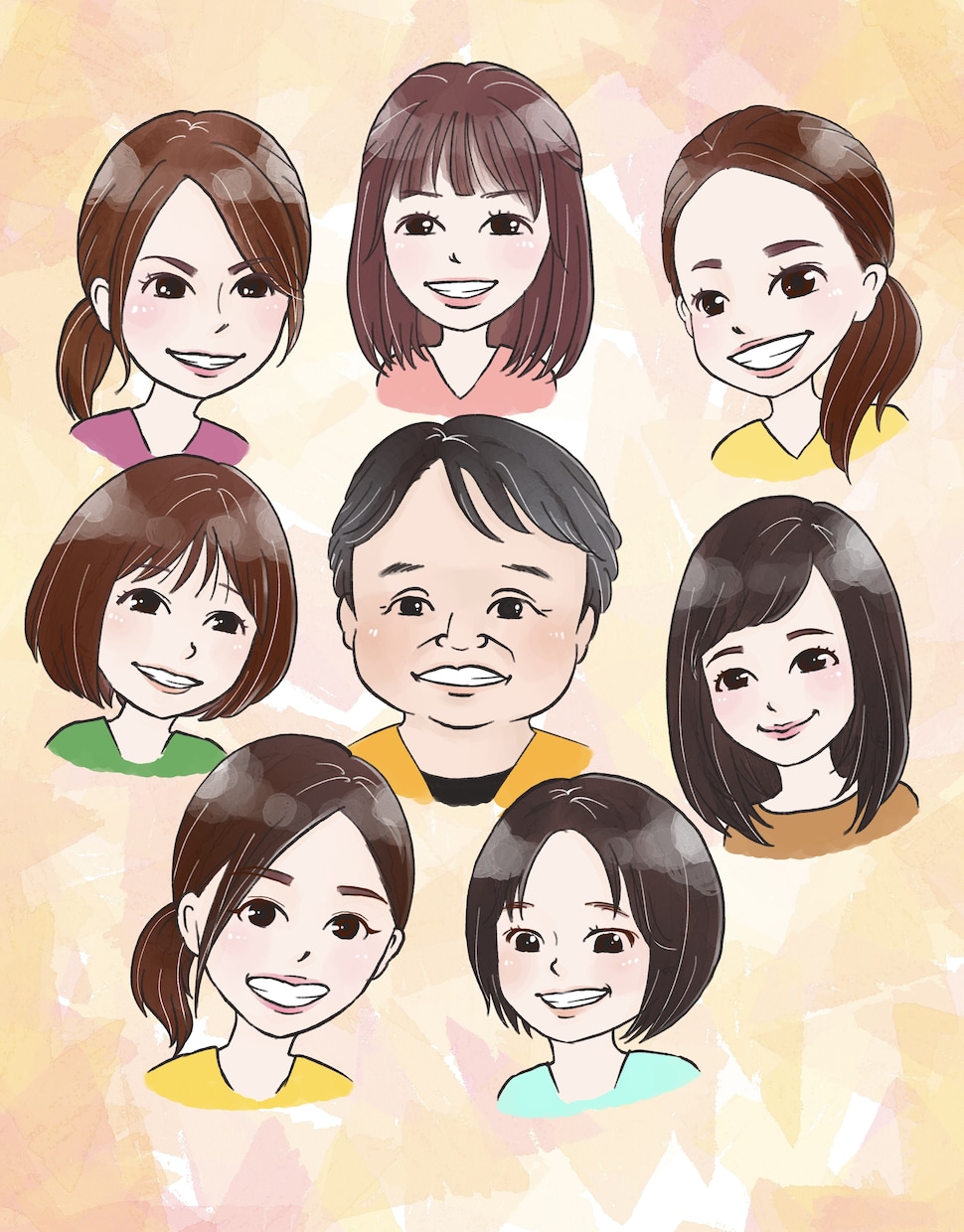 贈り物や記念にお勧め♪ゆる可愛い似顔絵お描きします 笑顔が増える特別な1枚を作りませんか？プレゼントや思い出に＊ イメージ3