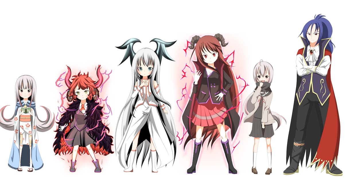 イラスト キャラクターデザイン承ります ノベルゲームなどのキャラクターを描きます。(法人、個人可) イメージ2