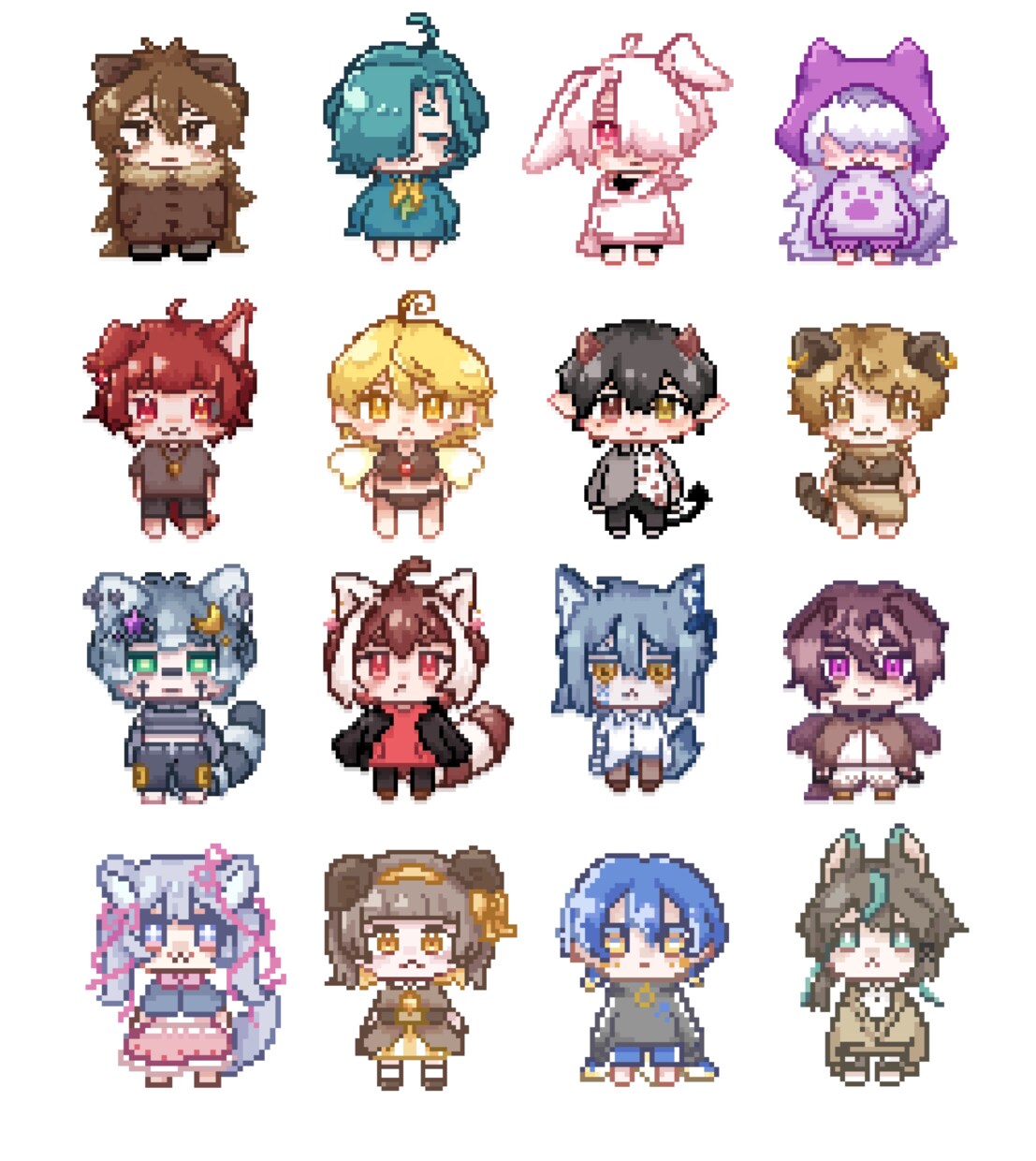ドット絵作ります 可愛らしいドット絵キャラクターやアイテムを描きます イメージ9