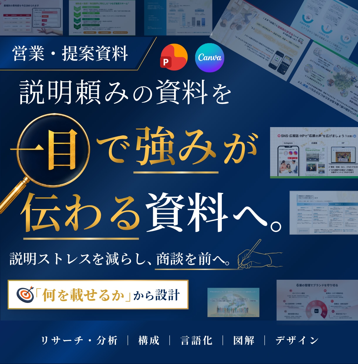 営業資料・提案資料を構成から制作します 情報整理・言語化・図解まで対応｜読み手が判断できる資料へ イメージ1