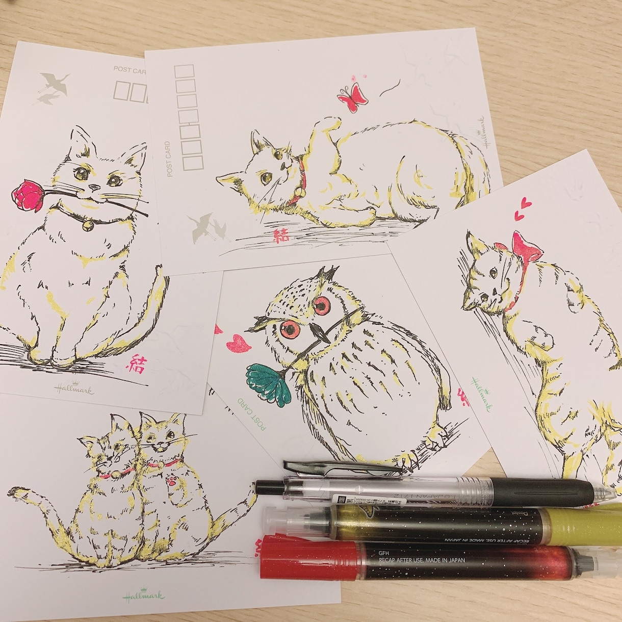 動物のイラスト描きます ボールペンを使用してあなたの好きな動物を描きます イメージ4