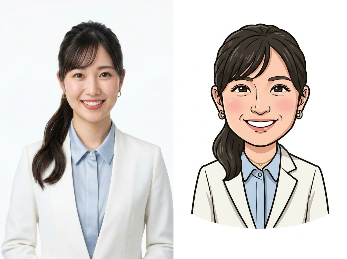 チラシやHPに使えるスタッフイラスト作成します 写真からそっくりスタッフ似顔絵を制作！ イメージ3
