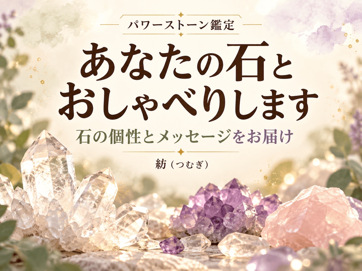 あなたのパワーストーンとおしゃべりします 精霊がいる場合も！石さんのメッセージをお届けします★ イメージ1