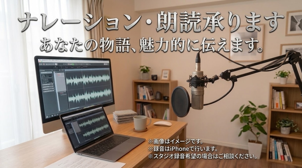 自然で温かみのある男性の声でナレーションします プロ声優とは違う、自然で親しみやすい声をお届けします。 イメージ1
