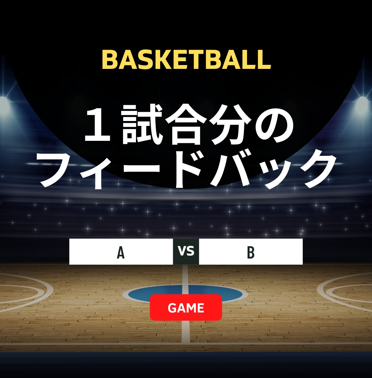 1試合分の動画フィードバック！アドバイス提供します 試合出場時間を増やすためのバスケットボール戦術 イメージ1