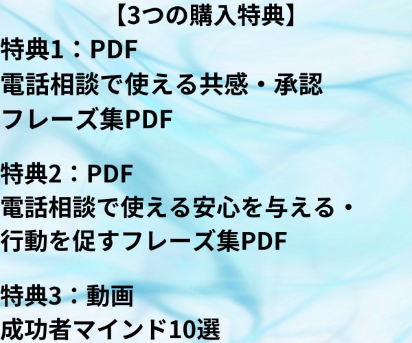 ココナラ電話相談初心者向け！完全マニュアル学べます 未経験OK！安心と心強さを約133ページの情報量でサポート！ イメージ2
