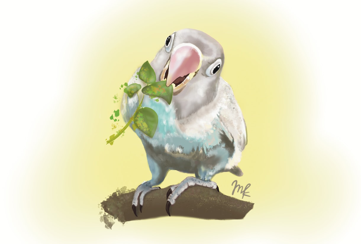 お写真をもとに鳥のイラスト描きます 鳥好きさんのためのオーダーメイドイラストやさん イメージ2