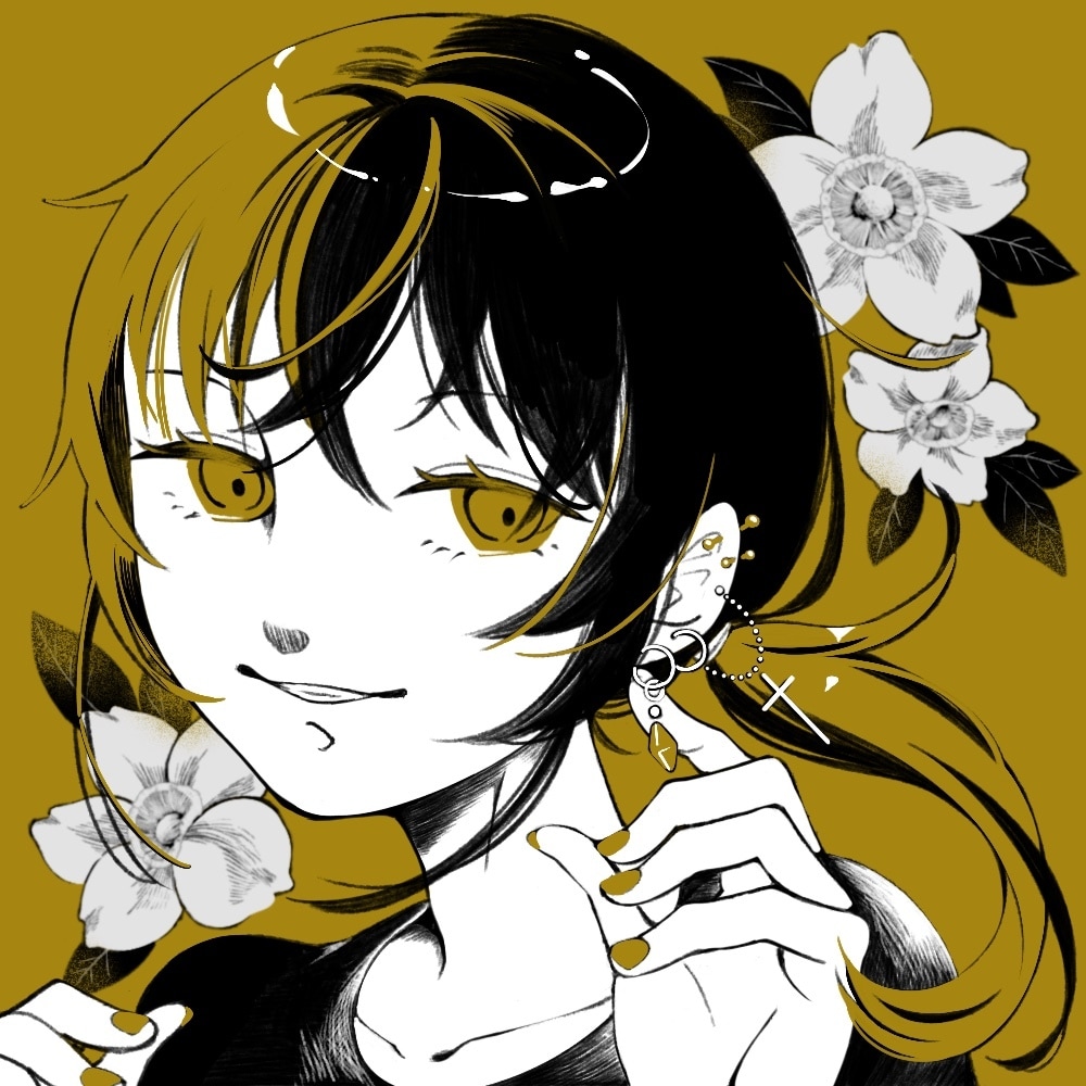 レトロな美少女のモノクロイラストお描きします 挿絵やアイコン、ヘッダー等に使えます耽美目を惹くイラスト！ イメージ7