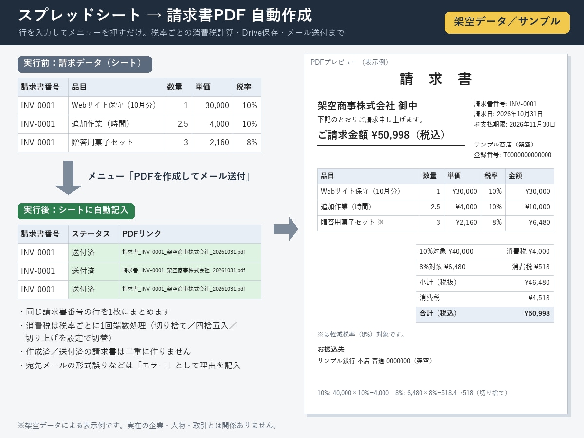 GASでスプレッドシート作業を3日で自動化します 集計・転記・CSV取込も定時トリガーで自動実行 イメージ2