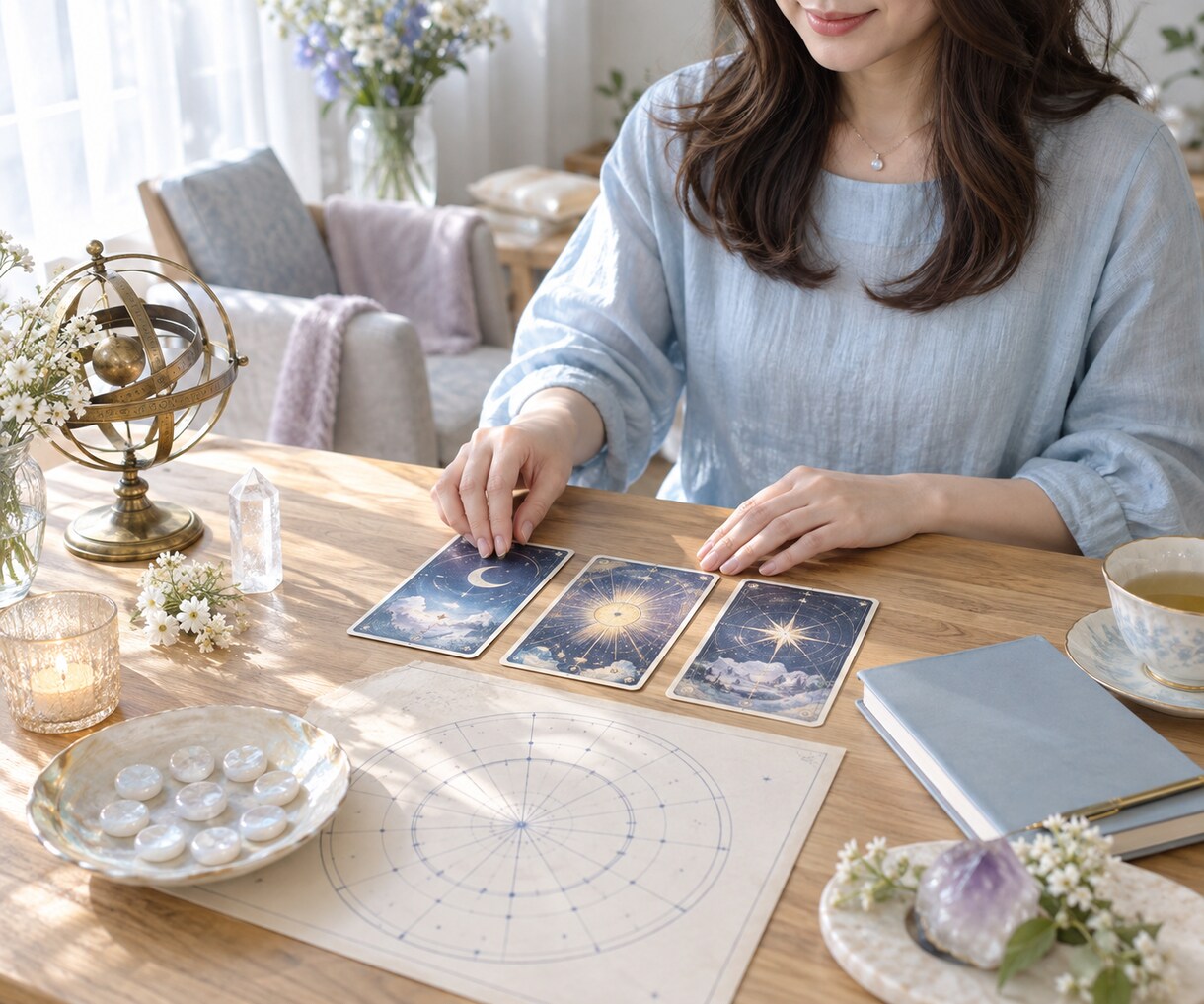 数秘×星×タロットで本質と今後の流れを読み解きます 生まれ持つ才能と今必要な一歩を、3つの占術で丁寧に鑑定 イメージ2