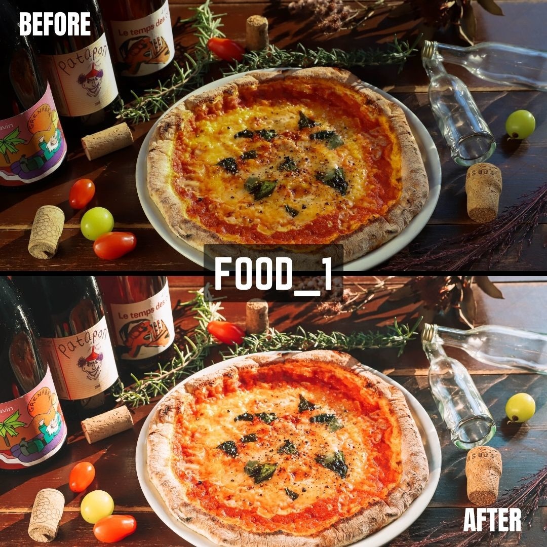 FOOD｜Lightroomプリセット販売します スマホで撮影した写真、ワンタッチで大変身！ イメージ2