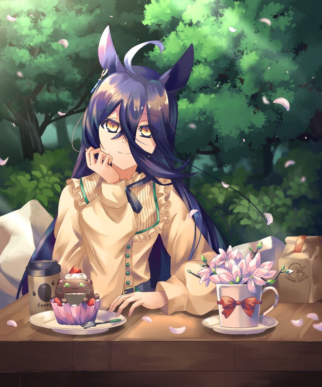 背景付きキャラクターイラストを制作致します 幅広く使用出来るキャラクターイラストを作成します。 イメージ9
