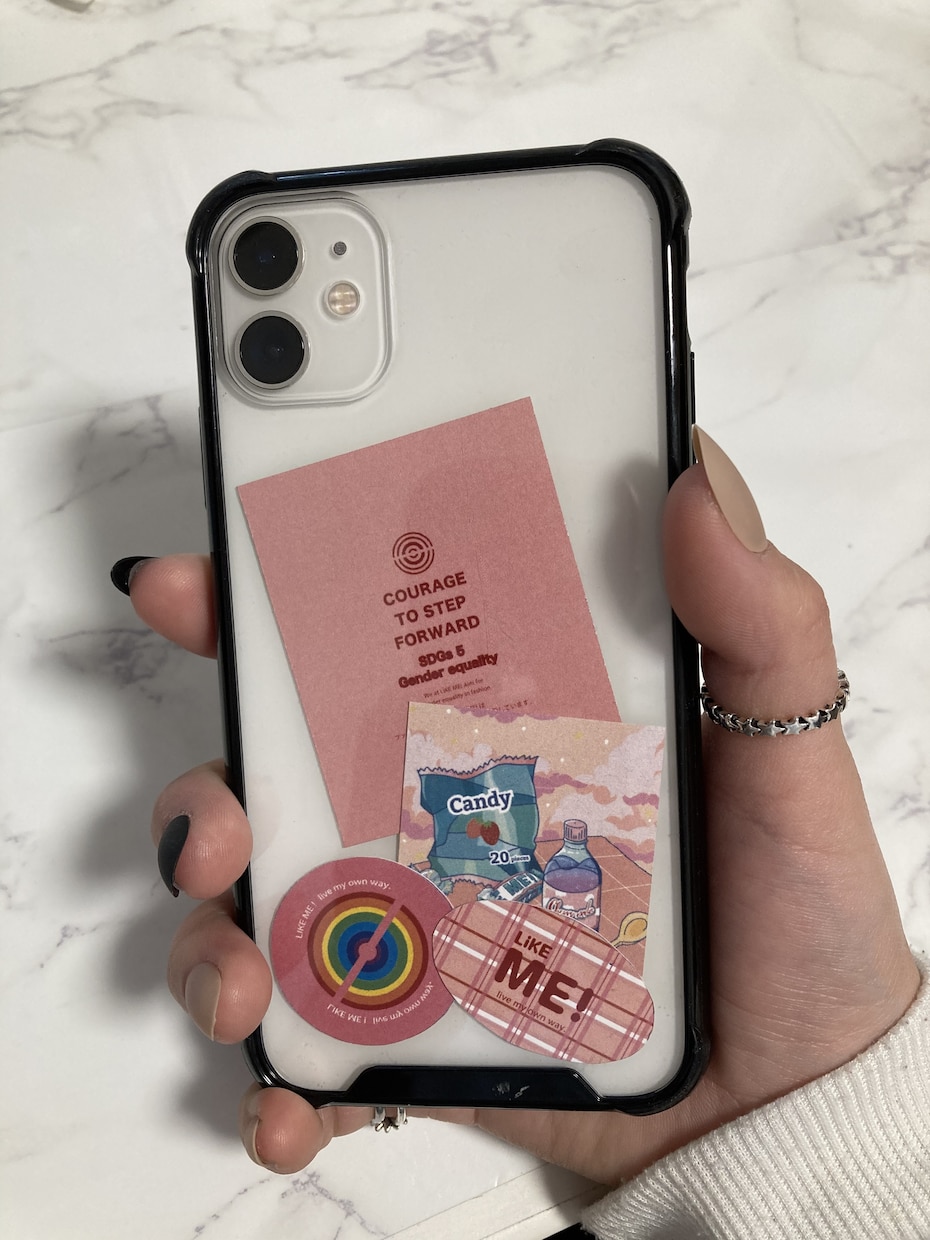 シンプル可愛い！台紙まで！ステッカー制作行います ステッカーに合わせた台紙まで制作！すぐにでも販売できる！？ イメージ2