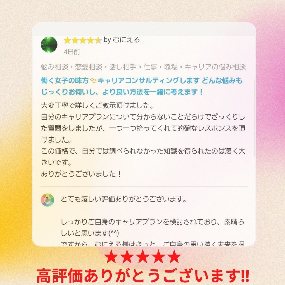 リピーター様向け■就活面接対策フォローします 新卒・転職向け　就活面接対策　内定が取れるよう練習しましょう イメージ3