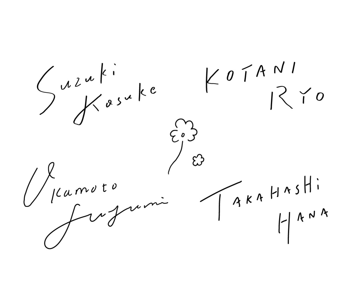 ゆる文字とエモいフォト：アイコン名刺利用できます エモネーム＊手書き文字名前✖️写真でお洒落なカード作成 イメージ4