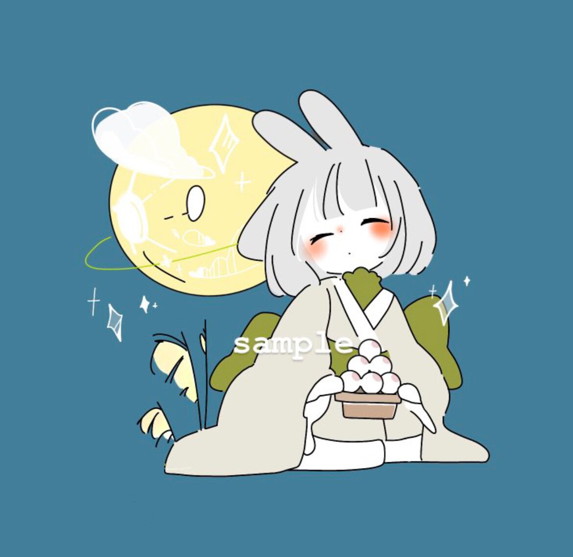 商用OK！シンプルで目を引くイラストお届けます 自分用や配信･配布、プレゼントにゆるくかわいいイラスト イメージ7