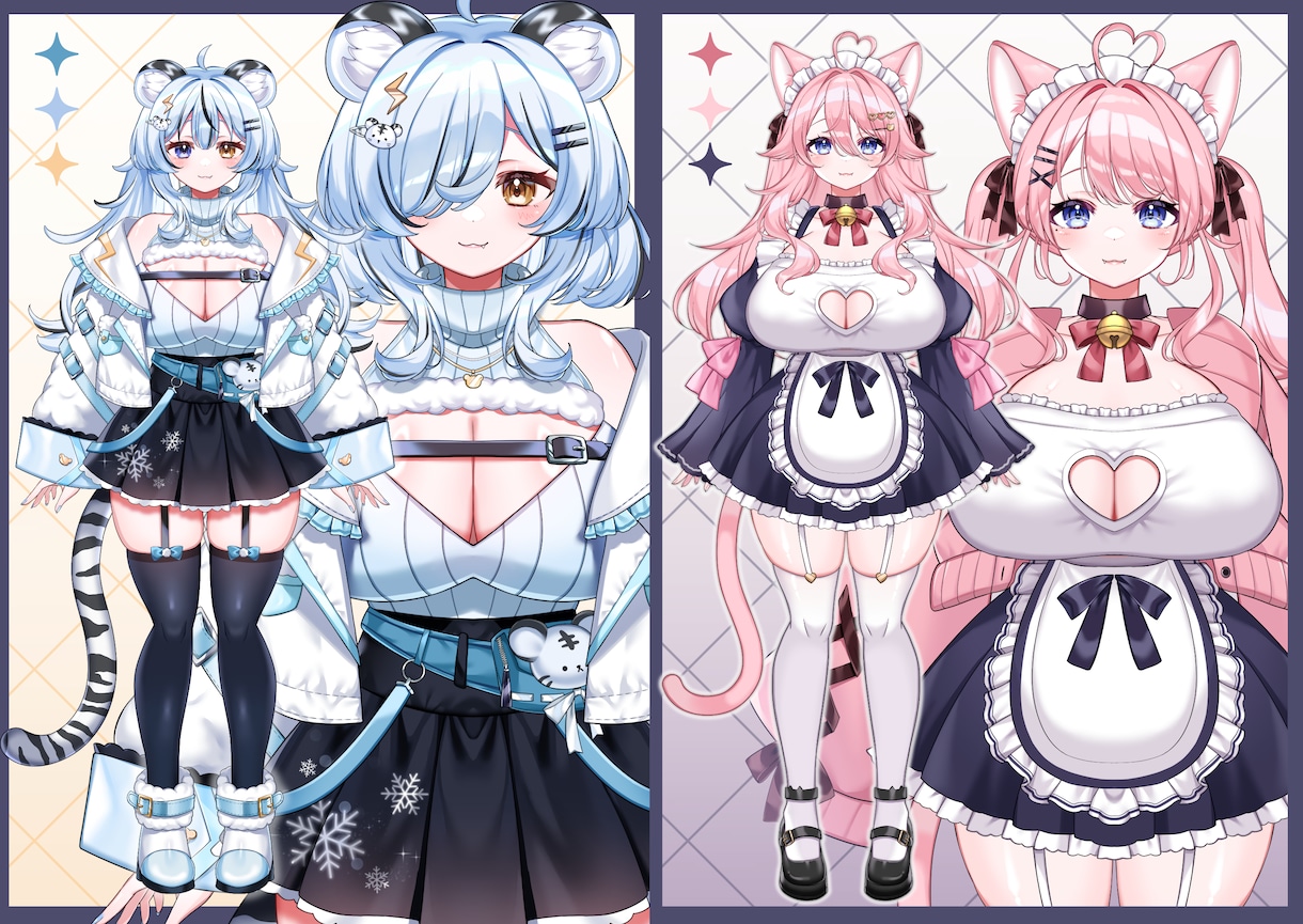 イラスト全般制作します SNS用アイコン、Vtuber立ち絵など何でも描きます！ イメージ2